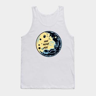 Moon Rocket Ride Moon Landing Tank Top